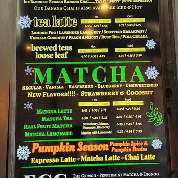 Liquid Leaf - Menu 11/29/25. - Coffee & Tea Near Me - Murrieta, California