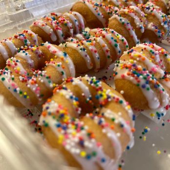 On Your Way Mini Donuts - Vanilla Sprinkles - Donuts Near Me