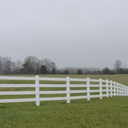 Ranck's Quality Fencing - 4 rail PVC vinyl ranch style fencing