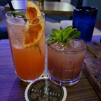 The Rose Garden AZ - Left is Sincerest Form, right is Ladybug - Cocktail Bars Near Me - Phoenix, Arizona