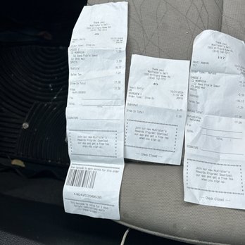 McAlister's Deli - All three receipts - Salad Near Me - Columbus, Ohio