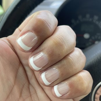 Nails by Lee - Manicure with shellac polish in French. Natural nails. - Nail Salons Near Me - Katy, Texas Nails by Lee - Manicure with shellac polish in French. Natural nails. - Nail Salons Near Me - Katy, Texas