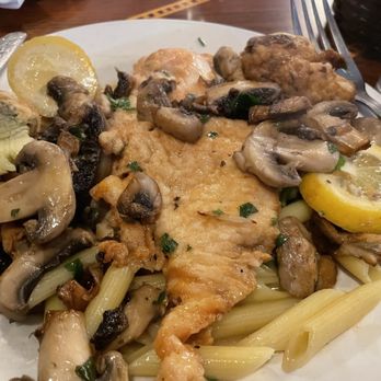 Lucia Ristorante - Chicken under all the mushrooms in the Pollo Lucia dish - Italian Near Me - Boston, Massachusetts Lucia Ristorante - Chicken under all the mushrooms in the Pollo Lucia dish - Italian Near Me - Boston, Massachusetts