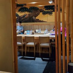 Inside view from a private booth