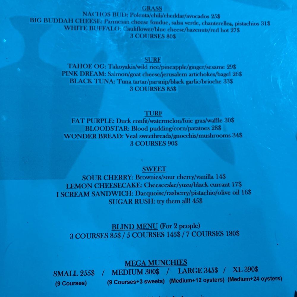 Menu Menu