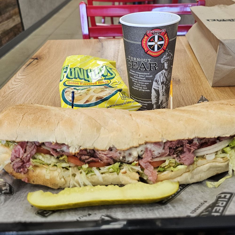 Firehouse Subs Victory at Forney - Large pastrami sandwich - Sandwiches Near Me - Forney, Texas Firehouse Subs Victory at Forney - Large pastrami sandwich - Sandwiches Near Me - Forney, Texas