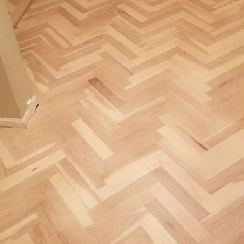 Ritchie Floors - a hardwood floor with a herring pattern - Flooring Near Me - Saint Charles, Illinois