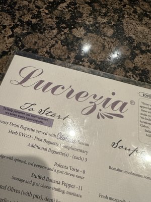 Menu photo 1 Lucrezia Cafe & Catering Chesterton, IN