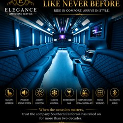 Elegance Limousine Service in Los Angeles - Party Bus Special $175/h Weekdays Only