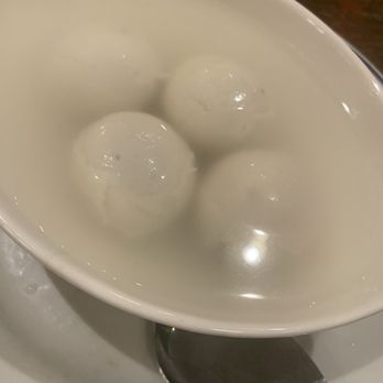 Baodega - Sesame rice balls, served boiled, which I was not used to, but actually really enjoyed. - Dim Sum Near Me - New York, New York Baodega - Sesame rice balls, served boiled, which I was not used to, but actually really enjoyed. - Dim Sum Near Me - New York, New York
