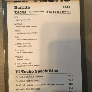 El Techo - Food menu - Tapas Bars Near Me - Washington, DC, District of Columbia El Techo - Food menu - Tapas Bars Near Me - Washington, DC, District of Columbia
