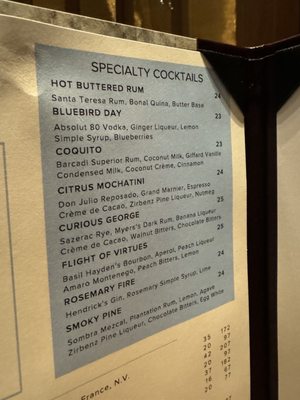 Menu photo 5 The Living Room Truckee, CA