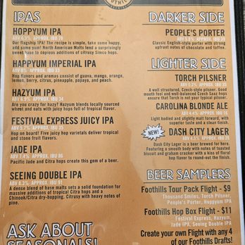 Foothills Brewing - Drink menu - American Near Me - Winston Salem, North Carolina Foothills Brewing - Drink menu - American Near Me - Winston Salem, North Carolina