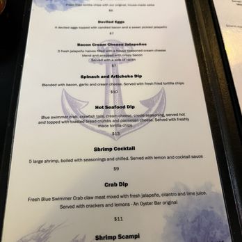 The Oyster Bar - Menu - Bars Near Me - New Braunfels, Texas