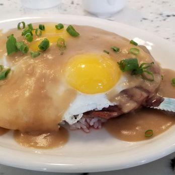 Moke’s Bread And Breakfast - Loco Moke, served with Ribeye Steak instead of hamburger patty. - Breakfast & Brunch Near Me - Honolulu, Hawaii