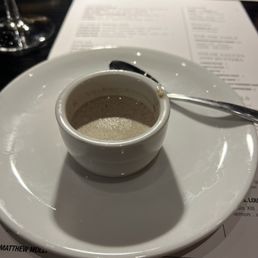 Amuse bouche: mushroom soup Amuse bouche: mushroom soup