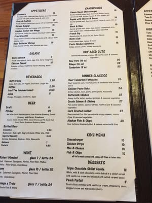 Menu photo 2 Valdez Bistro Valdez, AK Menu photo 2 Valdez Bistro Valdez, AK