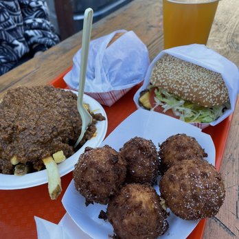 Lovely's - Corn fritter, chilifries, burgers - Burgers Near Me - Oakland, California
