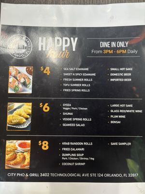Menu photo 1 City Pho & Grill Orlando, FL