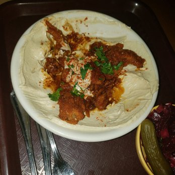 Dizengoff - Hummus with chicken skins - Middle Eastern Near Me - Philadelphia, Pennsylvania