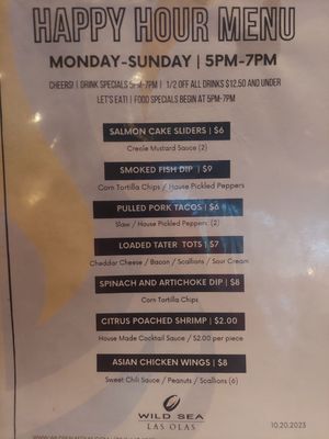 Menu photo 7 Wild Sea Las Olas Fort Lauderdale, FL Menu photo 7 Wild Sea Las Olas Fort Lauderdale, FL