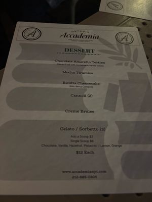 Menu photo 6 Osteria Accademia New York, NY Menu photo 6 Osteria Accademia New York, NY