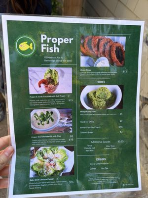 Menu photo 2 Proper Fish Bainbridge Island, WA