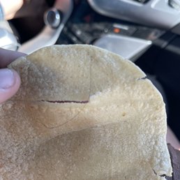Hair IN the tortilla.