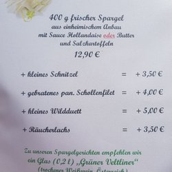 Waldgaststätte Müllershausen - Spargel