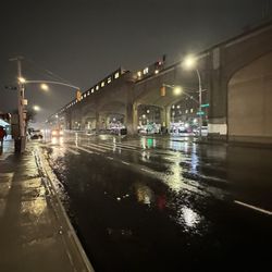 Dollar Tree - G Train right Out front.