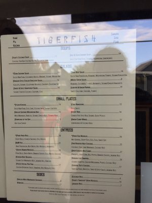 Menu photo 3 TigerFish Block Island, RI