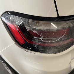 Europcar - The rear tail light was the worst, there were fifteen or more other dents and scratches Europcar documented prior to my rental