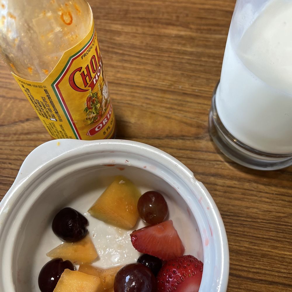 Denny's - This is what's left of my fresh fruit-- it was filled to the top with fresh fruit. - American Near Me - Reno, Nevada Denny's - This is what's left of my fresh fruit-- it was filled to the top with fresh fruit. - American Near Me - Reno, Nevada