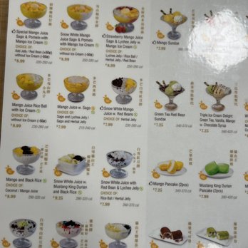 Mango Mango Dessert - classic dessert menu - Desserts Near Me - Livingston, New Jersey