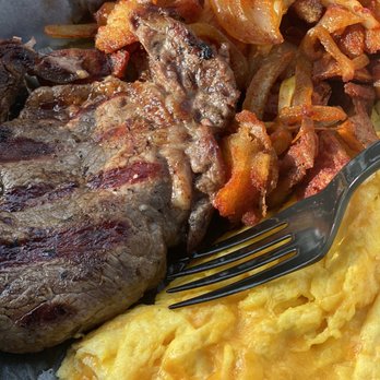 Hope Valley Diner - Steak and eggs with home fries - Diners Near Me - Durham, North Carolina Hope Valley Diner - Steak and eggs with home fries - Diners Near Me - Durham, North Carolina