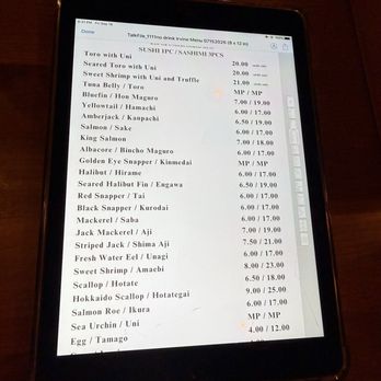 IZAKAYA OSEN - Menu is on an iPad!!!! - Sushi Bars Near Me - Irvine, California IZAKAYA OSEN - Menu is on an iPad!!!! - Sushi Bars Near Me - Irvine, California