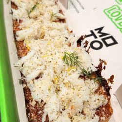 Moto Pizza - Bellevue Square - Crab, $18 - 3.5 Stars