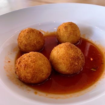 Seed Kitchen & Bar - White Corn Grit Fritters - American Near Me - Marietta, Georgia Seed Kitchen & Bar - White Corn Grit Fritters - American Near Me - Marietta, Georgia