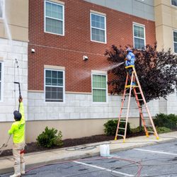 MJK Solutions - Commercial building exterior washing
