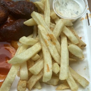Korny Vibes - Buffalo -8pc Drumstick Wyngs Basket - Vegan Near Me - Houston, Texas Korny Vibes - Buffalo -8pc Drumstick Wyngs Basket - Vegan Near Me - Houston, Texas