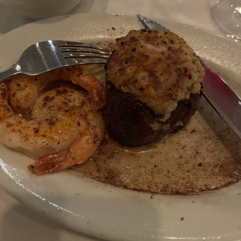 Ruth's Chris Steak House - 6oz 6 OZ FILET & SHRIMP with truffle topping - Steakhouses Near Me - Minneapolis, Minnesota Ruth's Chris Steak House - 6oz 6 OZ FILET & SHRIMP with truffle topping - Steakhouses Near Me - Minneapolis, Minnesota