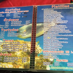 Mariscos el Camarón - Menú