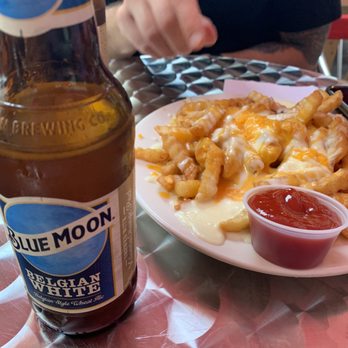 Karizma - Blue moon beer 5$ and cheese fries $7 - Middle Eastern Near Me - New York, New York