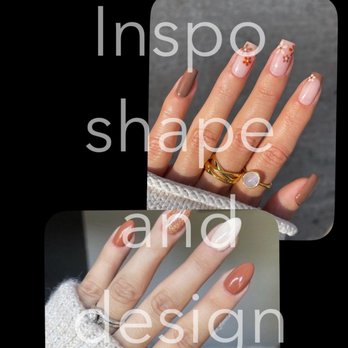 Le Petit Nails Salon - The design I showed with shape I wanted - Nail Salons Near Me - Shorewood, Illinois