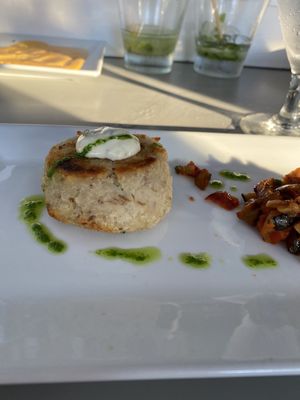 Photo of Fifth Season Restaurant - Port Jefferson, NY, US. Striped Bass Fish Cakes