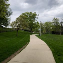 Part of the paved walking trail.