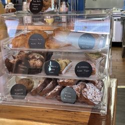 Luckys Coffee Garage - Sweet potato, black bean, feta cheese, and hand pocket