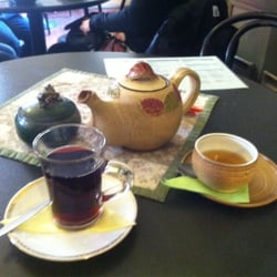 U zeleného čaje - Hot wine and tea.