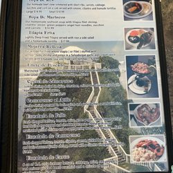 El Salvadoreño - Menu seafood