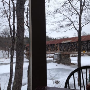 Covered Bridge Farm Table - Our view during lunch - American Near Me - Campton, New Hampshire
